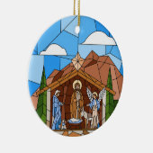 Geboorte van Jezus Christus, Geboorte van de Verlo Keramisch Ornament (Rechts)