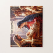 Geboorte van Jezus Christus Kerstpuzzel Legpuzzel (Verticaal)