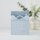 Geboorte van Jezus Leuke Kerstmis Trivia Briefkaart (Staand voorkant)