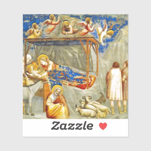 Geboorte van Jezus Sticker (Vel)