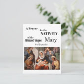 Geboorte van Maria Kaart (Staand voorkant)