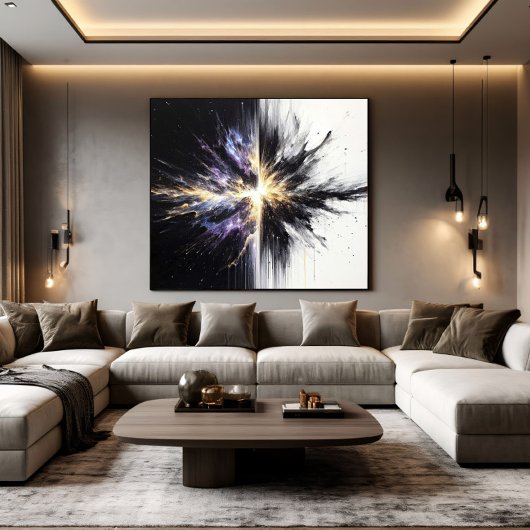 Geboorte van Twee Werelden Canvas Afdruk