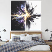 Geboorte van Twee Werelden Canvas Afdruk (Insitu (Slaapkamer))