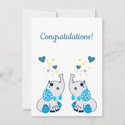 geboorte van Twins, gefeliciteerd (Voorkant)