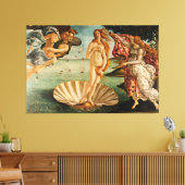 geboorte van Venus Canvas Afdruk (Insitu (Woonkamer))