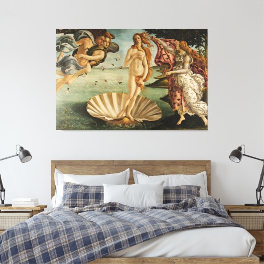 geboorte van Venus Canvas Afdruk (Insitu (Slaapkamer))