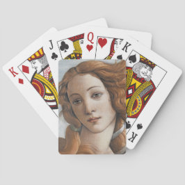 Geboorte van Venus close-up door Sandro Botticelli Pokerkaarten