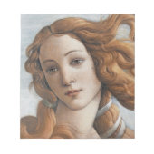 Geboorte van Venus close-up hoofd Notitieblok (Voorkant)