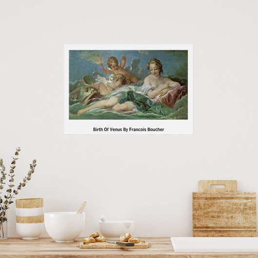 geboorte van Venus door Francois Boucher Poster (Keuken)