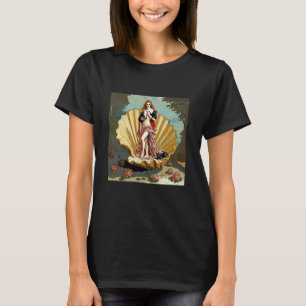 Geboorte van Venus en haar zwarte katten Grappige T-shirt