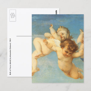 Geboorte van Venus, engelen detail door Alexandre  Briefkaart