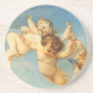 Geboorte van Venus, engelen detail door Alexandre  Zandsteen Onderzetter