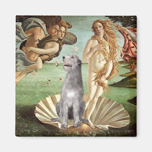 Geboorte van Venus-Ierse Wolfshond #6 Magneet (Voorkant)