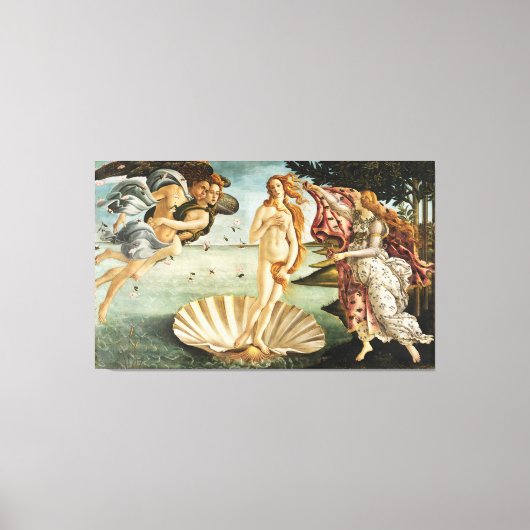 Geboorte van Venus schilderij Canvas Afdruk (Voorkant)