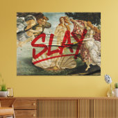 Geboorte van Venus × SLAY – Red Marker-editie Canvas Afdruk (Insitu (Woonkamer))