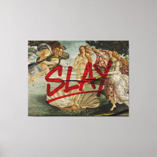Geboorte van Venus × SLAY – Red Marker-editie Canvas Afdruk