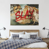 Geboorte van Venus × SLAY – Red Marker-editie Canvas Afdruk (Insitu (Slaapkamer))
