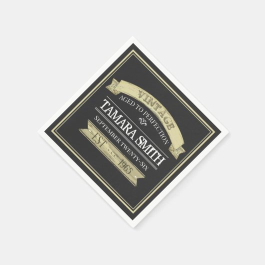  geboorte - verouderd tot perfecte moderne servet (Hoek)