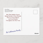 Geboorte Vintage Fine Art gepersonaliseerde kerst Briefkaart (Achterkant)