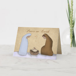 Geboorte, Vrede op Aarde Kerstmis Feestdagen Kaart