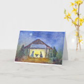 "Geboorte" Waterverf Kaart (Gele Bloem)