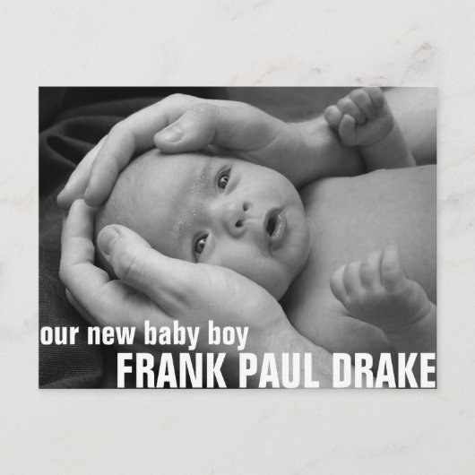  geboorteaankondiging 2 aankondigingskaart (Voorkant)