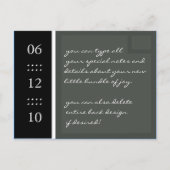 geboorteaankondiging aankondigingskaart (Achterkant)