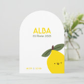 Geboorteaankondiging Alba Kaart (Staand voorkant)