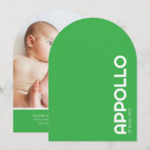 Geboorteaankondiging APPOLLO IV Kaart (Voorkant / Achterkant)