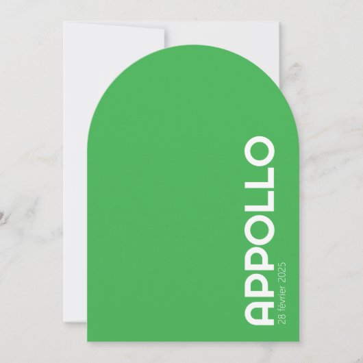 Geboorteaankondiging APPOLLO IV Kaart (Voorkant)