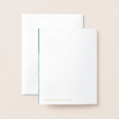 GEBOORTEAANKONDIGING baby foto eenvoudige tekststa Folie Kaarten (Met envelop)