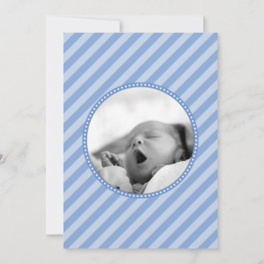 Geboorteaankondiging Bedankt Kaart Foto Sjabloon (Achterkant)