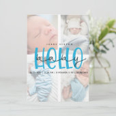 Geboorteaankondiging CAED 4 Fotocollage Kaart (Staand voorkant)