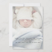 Geboorteaankondiging CAED 4 Fotocollage Kaart (Achterkant)