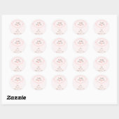 Geboorteaankondiging Cupcake Toppers/Stickers Ronde Sticker (Vel)