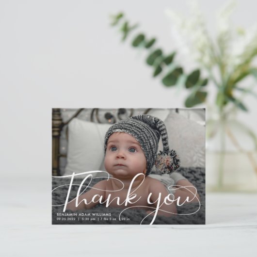 Geboorteaankondiging & Dank u Briefkaart (Staand voorkant)