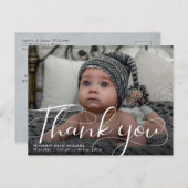Geboorteaankondiging & Dank u Briefkaart (Voorkant / Achterkant)