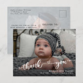 Geboorteaankondiging & Dank u Briefkaart (Voorkant / Achterkant)