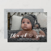 Geboorteaankondiging & Dank u Briefkaart (Voorkant / Achterkant)