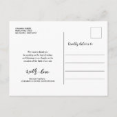 Geboorteaankondiging Dank u moderne drie foto's Aankondigingskaart (Achterkant)