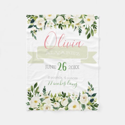 Geboorteaankondiging deken baby stat (Voorkant)