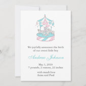 Geboorteaankondiging - Draaimolen Aankondiging (Voorkant)