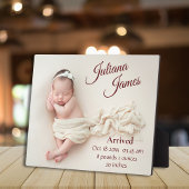 Geboorteaankondiging Foto Babyherinnering Souvenir Fotoplaat