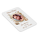 Geboorteaankondiging Foto Bosdieren Magneet (Rechterzijde)