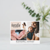 Geboorteaankondiging Foto collage Briefkaart (Staand voorkant)