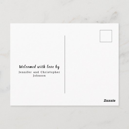 Geboorteaankondiging Foto collage Briefkaart (Achterkant)