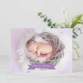 Geboorteaankondiging Fotokaart Sjabloon (Staand voorkant)