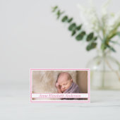 Geboorteaankondiging Gebed Kaart Contactkaartje (Staand voorkant)