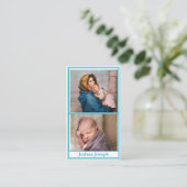 Geboorteaankondiging Gebed Kaart Contactkaartje (Staand voorkant)