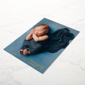 geboorteaankondiging goudbrief baby folie feestdagenkaart (Gedraaid)